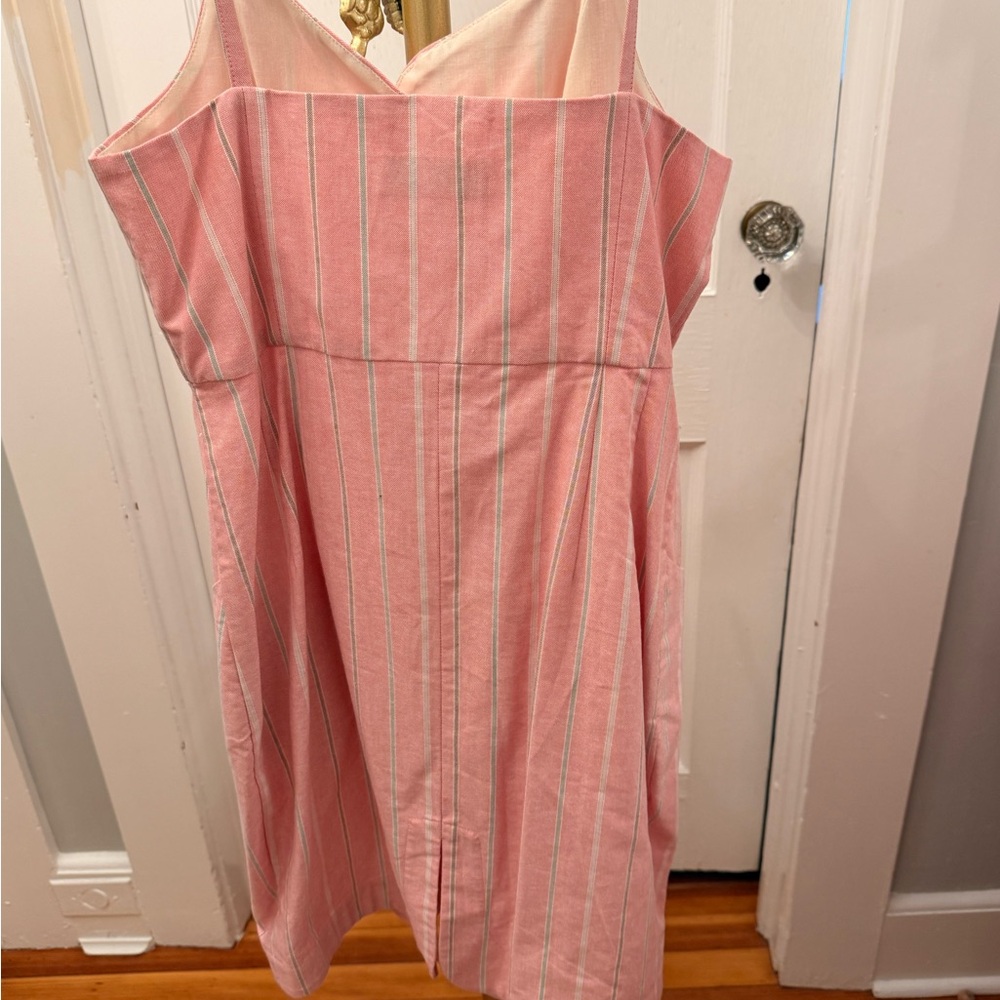 Pink Striped Button-Front Sundress - Picture 2 of 5